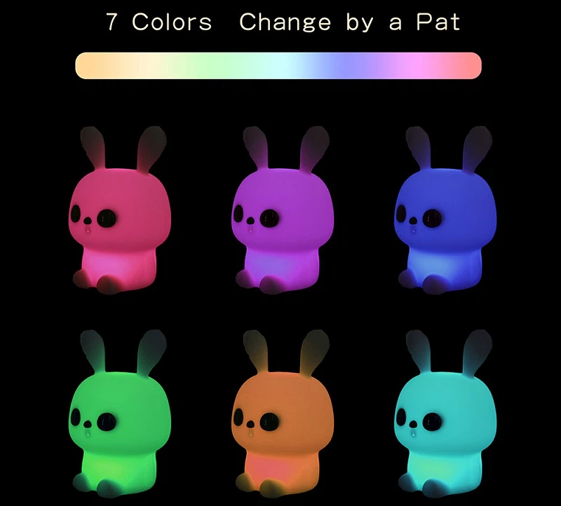 Silicone Rabbit Lamp for Bed Decor Silicone Rabbit Lamp for Bed Decor