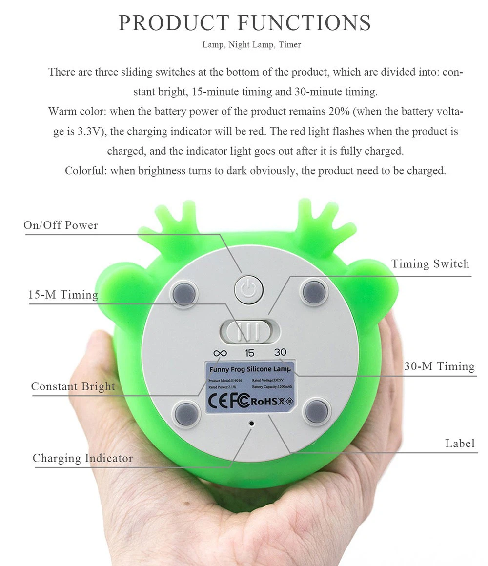 Adults Kids Toddler Frog Night Light Table Lamps Living Room Bedside Lamps Adults Kids Toddler Frog Night Light Table Lamps Living Room Bedside Lamps