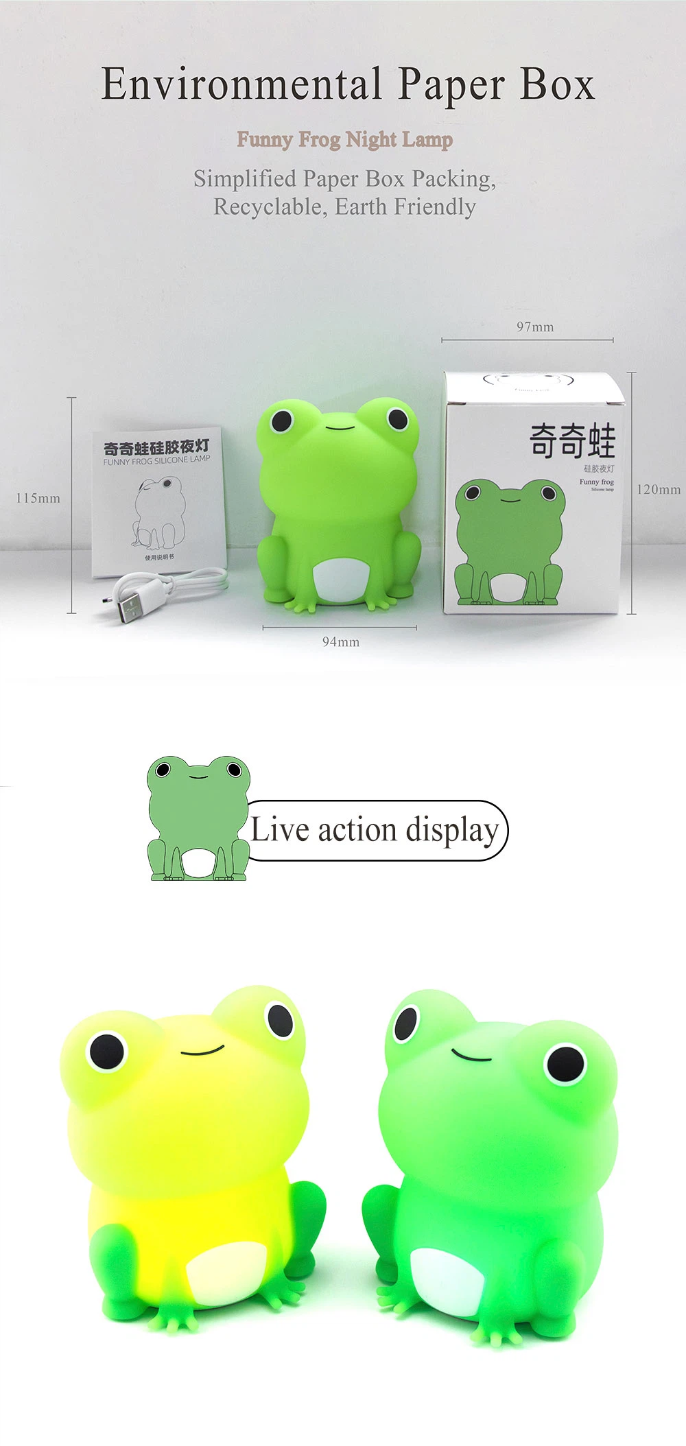 Frog Bedside Night Light Decorative Lamps Bedroom Led Night Light Frog Bedside Night Light Decorative Lamps Bedroom Led Night Light