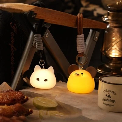 Ensemble de veilleuses en silicone souris et chauve-souris